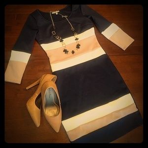 NWOT Color Block Bodycon Dress